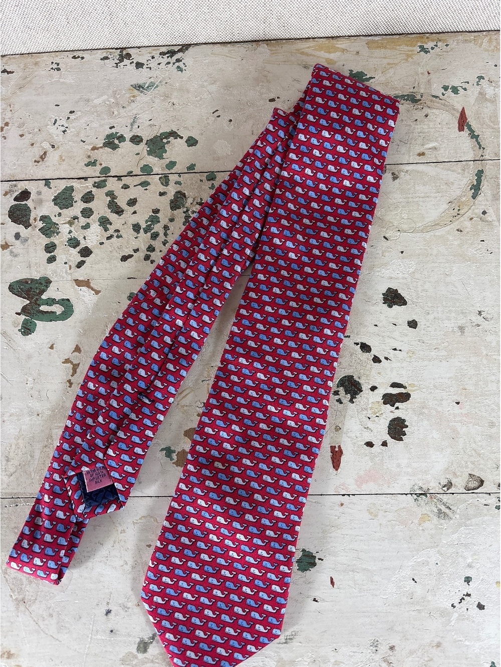 Vineyard Vines > Silk Red White and Blue Classic Whale Tie